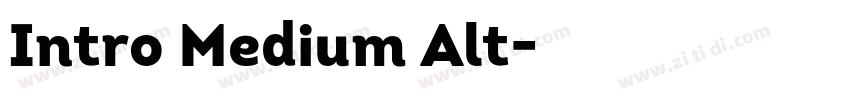 Intro Medium Alt字体转换